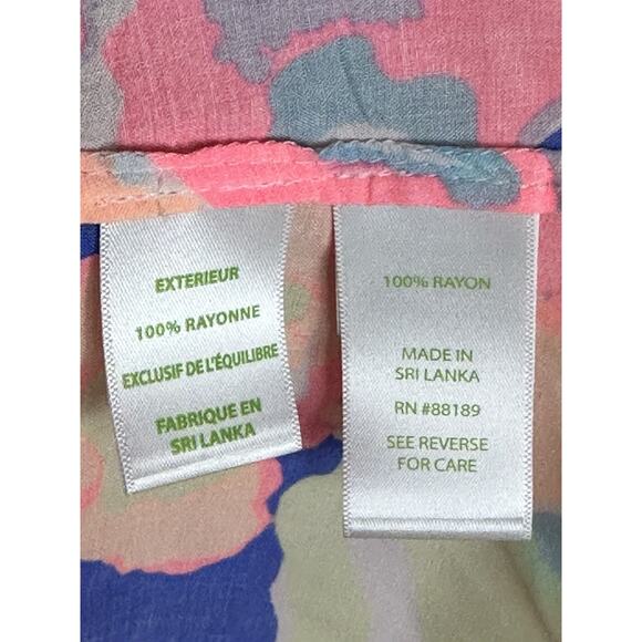 LILLY PULITZER Willa Peasant Blouse Hermosa Print Rayon New $128 - Picture 4 of 12